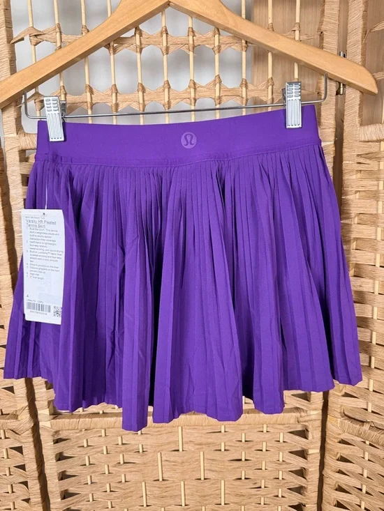 NWT Lululemon Varsity High-Rise Pleated Tennis Skirt Size 4 College Purple - Picture 2 of 8